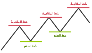 مستويات الدعم والمقاومة